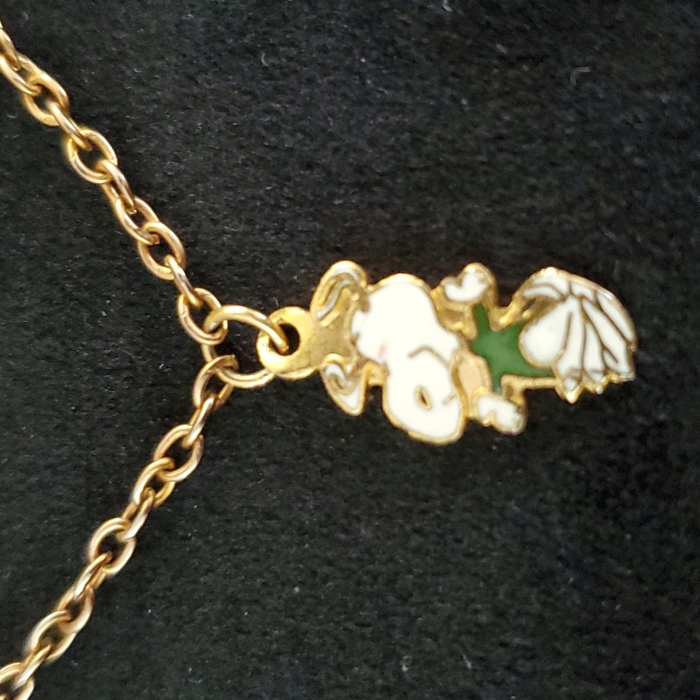 Vintage (1980s) Dancing Snoopy Necklace